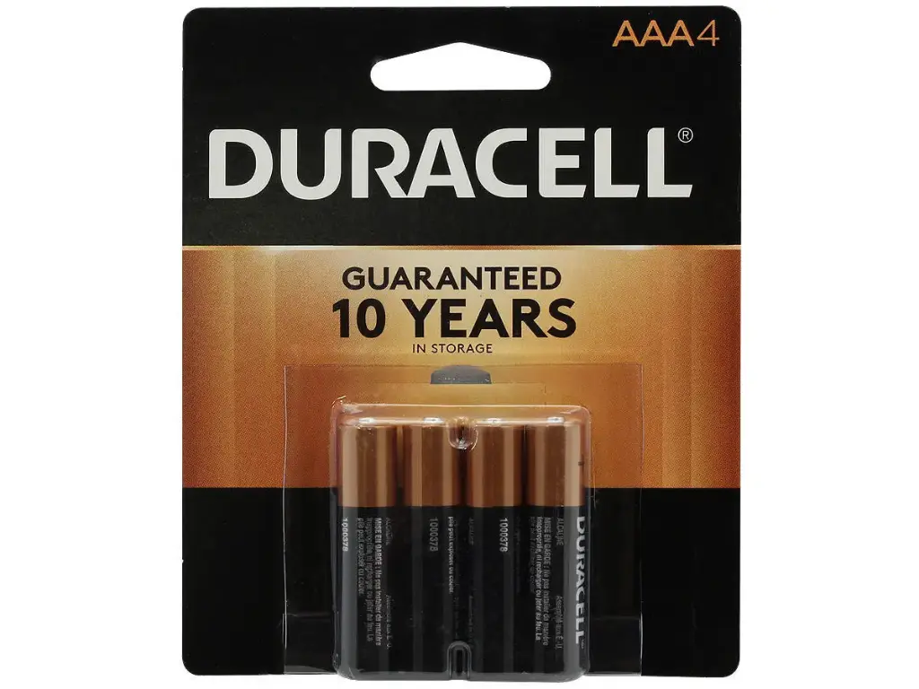 #1120 Aaa-4 Duracell (Duracell Aaa-4 Batteries 18 Cards Per Box)