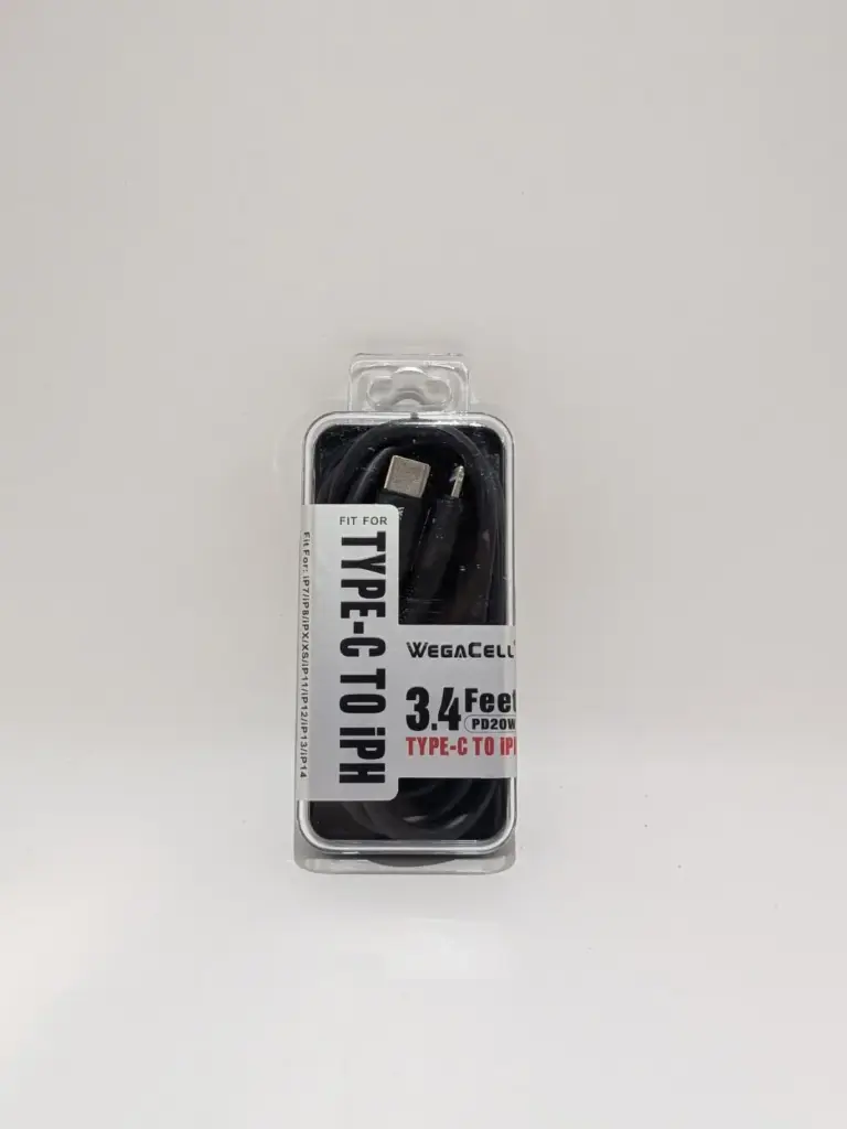 Wl-338Tyc-Iph (3.4Ft Pd20W Type-C + Iphone Cable In Clear Case)