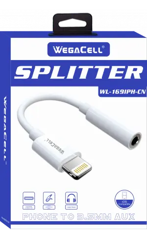 Wl-169Iph-Cn (Iphone Compatiable To 3.5Mm Jack Adapter)