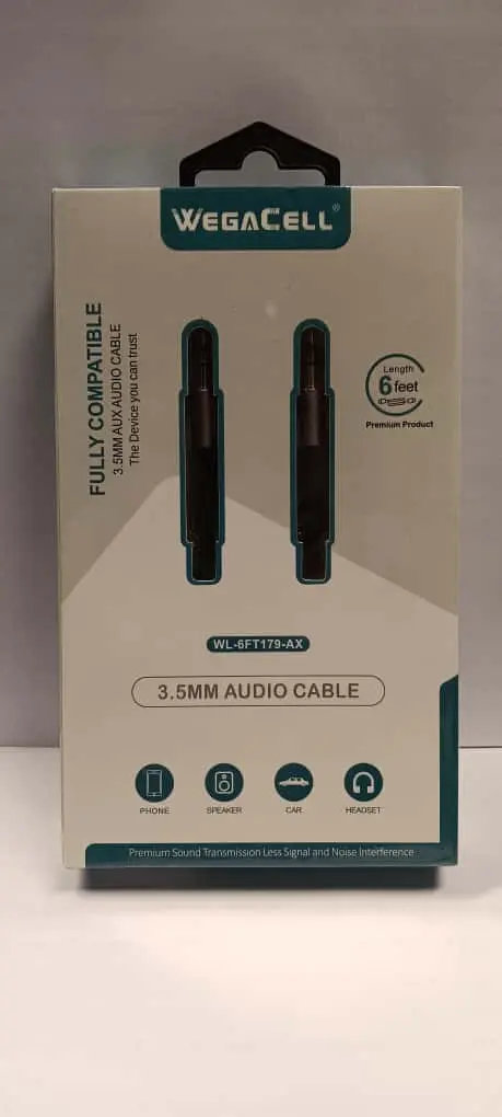 Wl-6Ft179-Ax (Wl-6Ft179-Ax: Hifi Stereo Sound Braided 6 Ft - Aux Cable  )