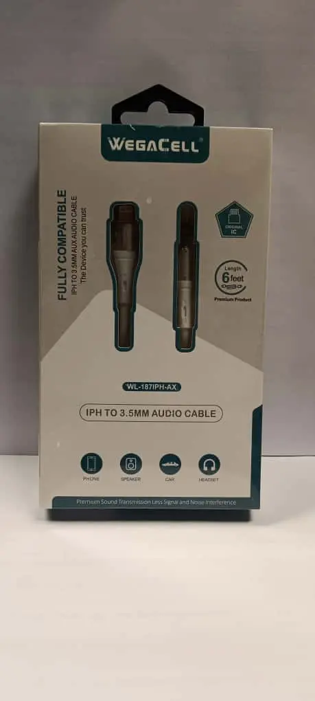 Wl-187Iph-Ax (6Ft Iph To 3.5Mm Audio Cables)