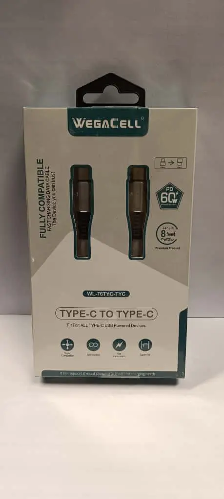 Wl-76Tyc-Tyc (Type-C To Type-C 60W Pd Cable)
