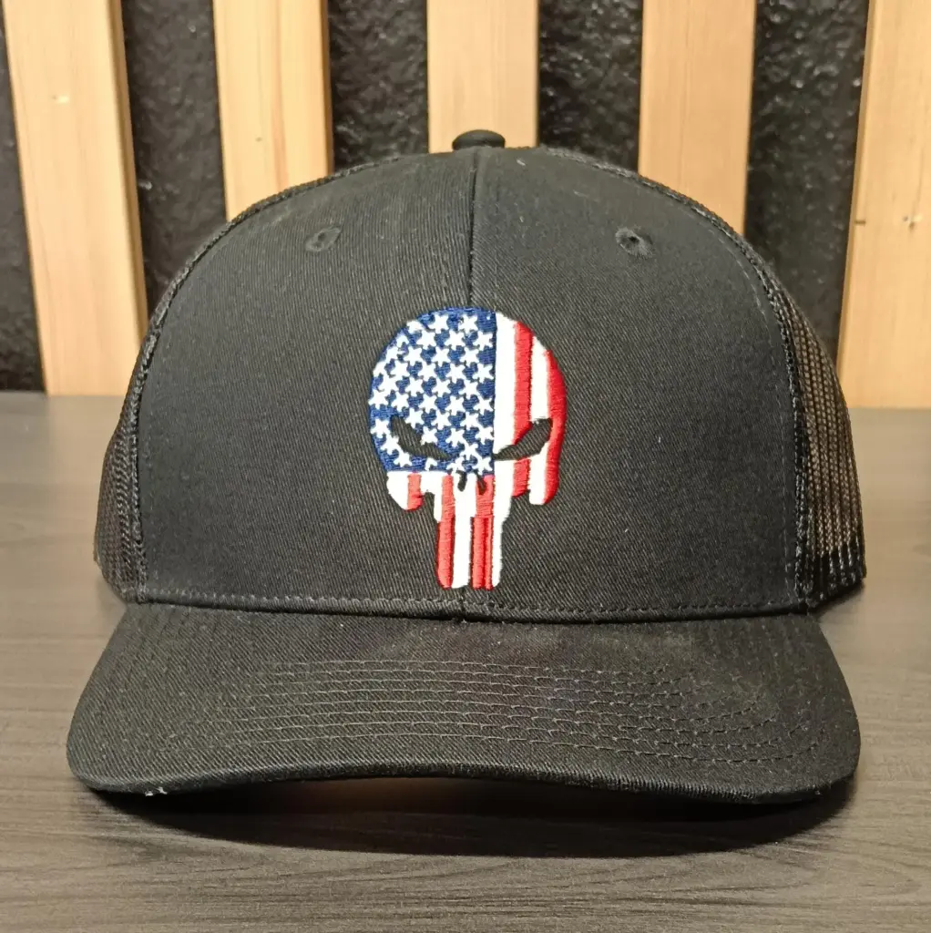 Ah-Mh-Eb22 (Black Fabric Black Mesh/Embroidery)