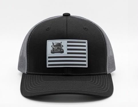 Ah-Mh-Rp17 (Black Fabric Dark Grey Mesh/Rubber Patch)