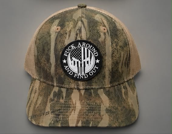 Ah-Mh-Rp33 (Brown Camo Fabric Khaki Mesh/Rubber Patch)