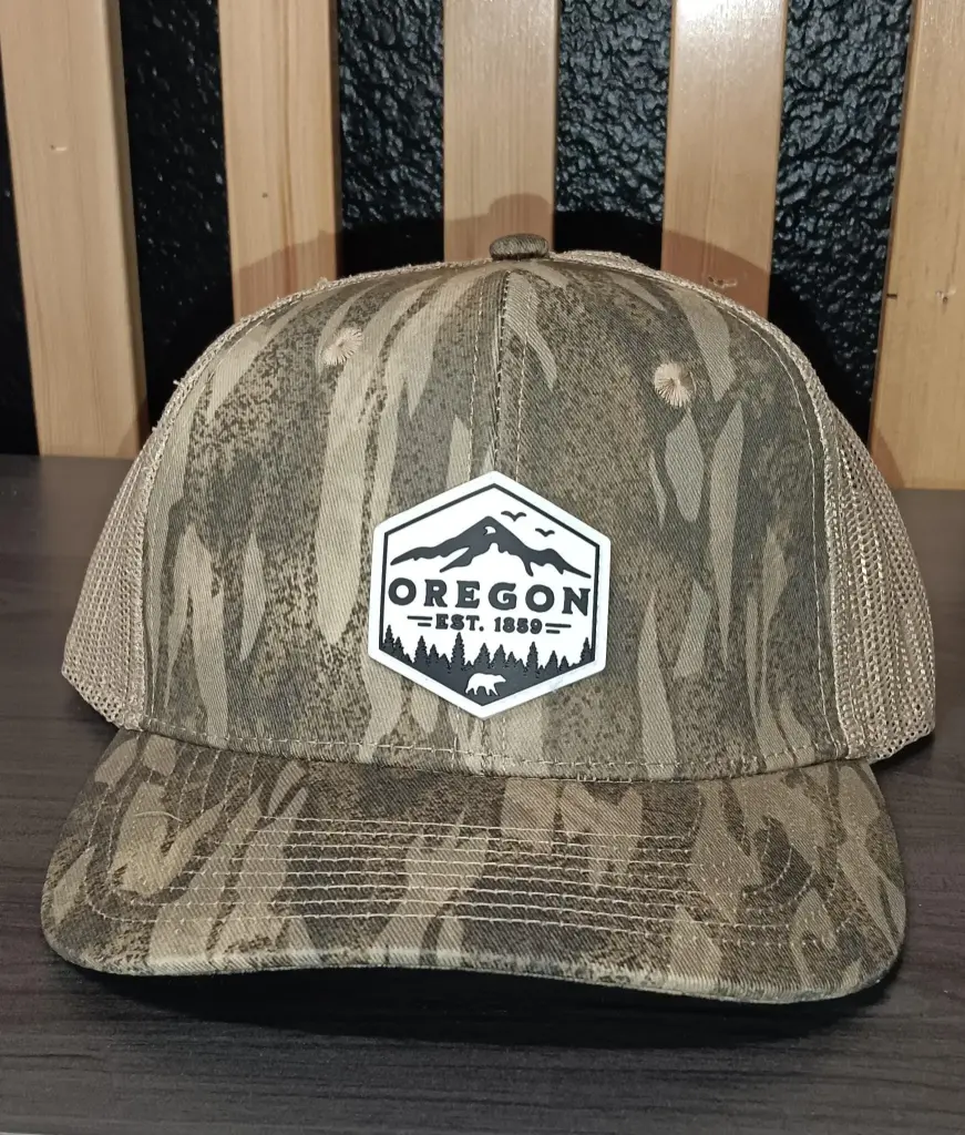 Ah-Mh-Rp35 (Brown Camo Fabric Khaki Mesh/Rubber Patch)