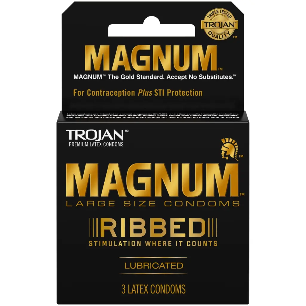 #2813 Trojan Magnum Lrg Reg (3Ct Lubricated Latex Condoms Upc #2813)