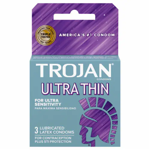 #2820 Trojan Ultra Thin Premium (3Ct Lubricated Latex Condoms Upc #2820)