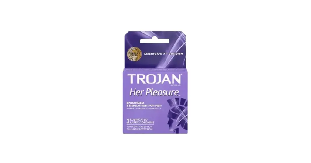 #4686 Trojan Her Pleasure (3Ct Lubricated Latex Condoms Upc #4686)