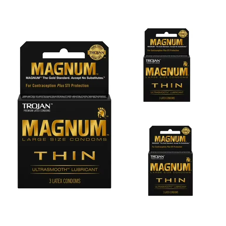 #6593 Trojan Magnum Thin (3Ct Lubricant Latex Condoms Upc #6593)