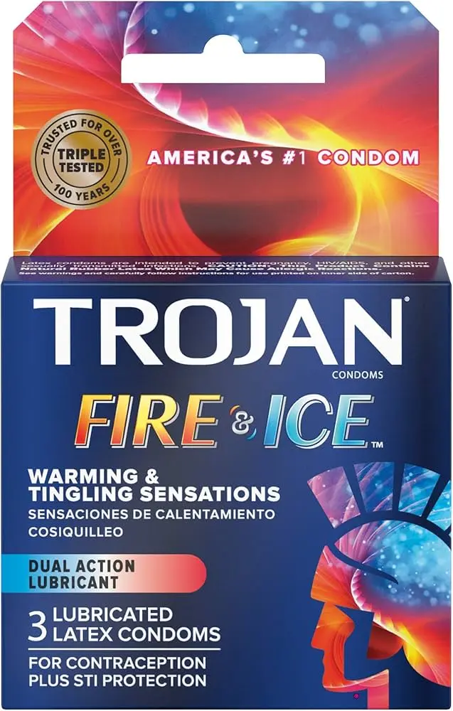 #6848 Trojan Fire & Ice (3Ct Lubricated Latex Condoms Upc #6848)