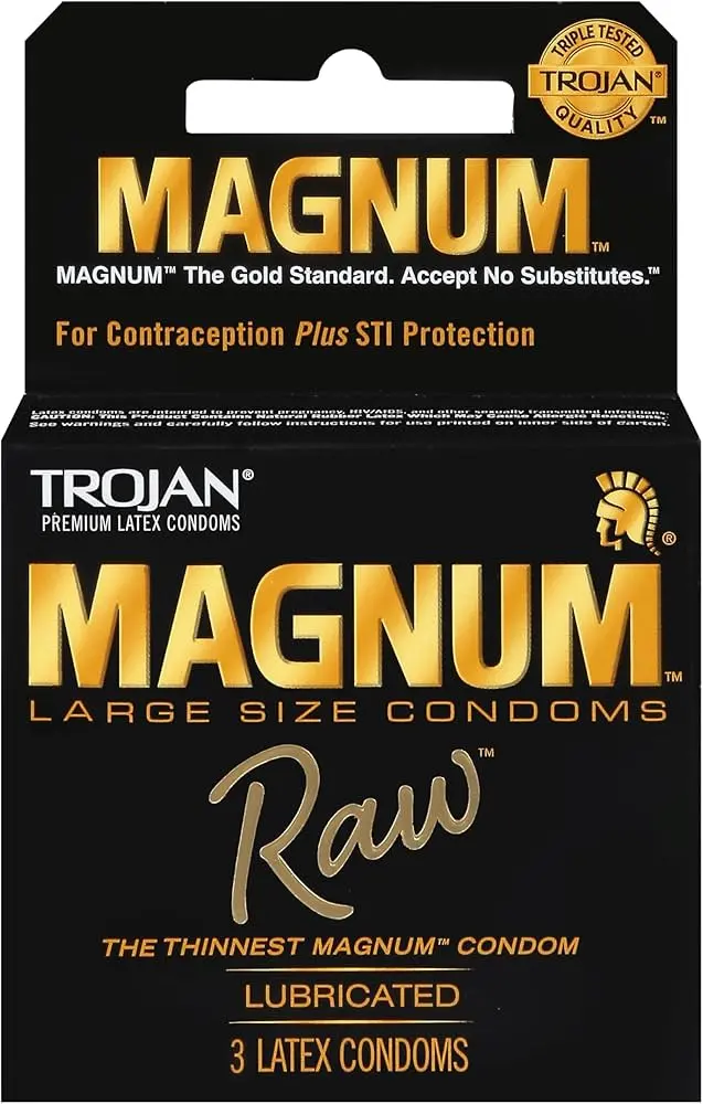 #8085 Trojan Magnum Raw (3Ct Lubricated Latex Condoms Upc #8085)