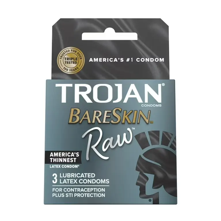 #8023 Trojan Bareskin Raw (3Ct Lubricated Condoms Upc #8023)