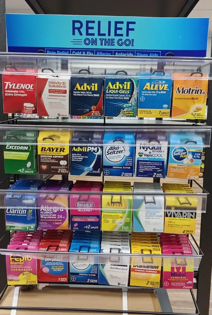 Otc Medicine Display 144Ct (Otc Medicine On The Go 144Ct Relief)