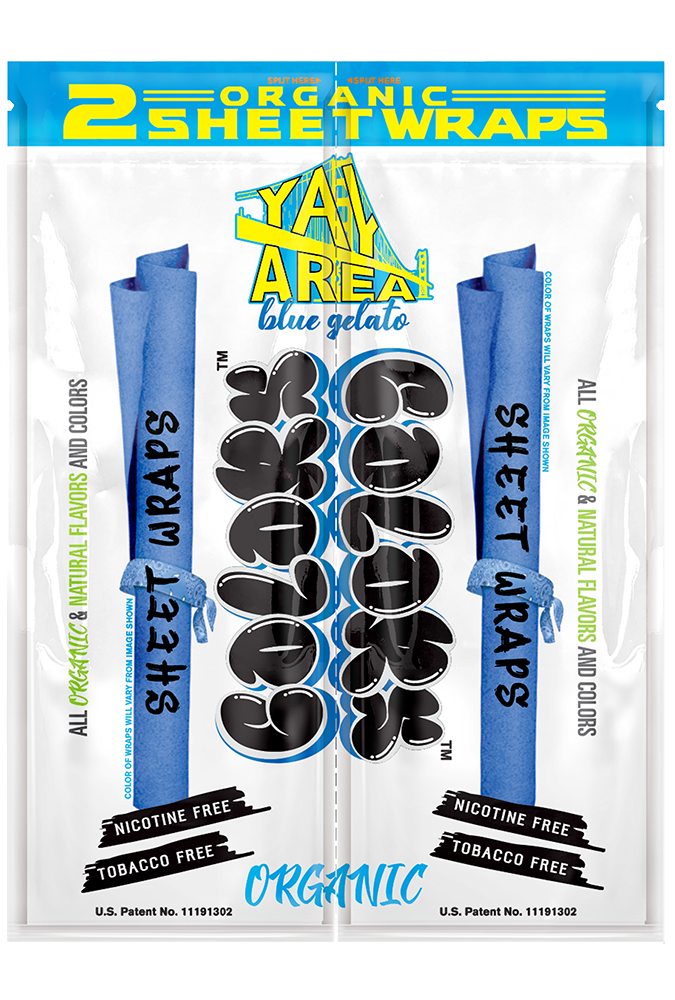 Sweet Wraps Yay Area (Yay Area Colors Organic Sweet Wraps 25/2Ct Disp)