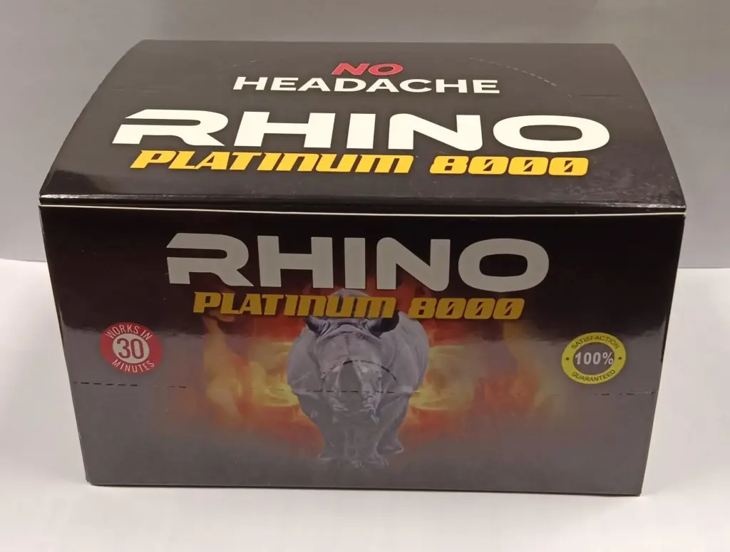 Rhino Platinum 8000 Shot (12 Shots Per Box 2Oz)