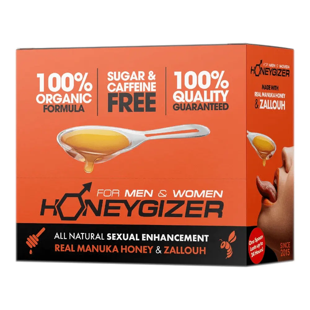 Honeygizer Orange (Honeygizer Real Manuka Honey & Zallouh 1 Spoon 24 Packs)