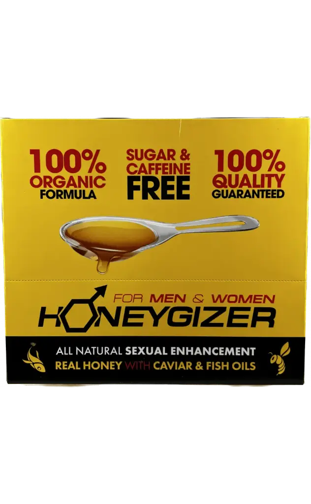 Honeygizer Yellow (Honeygizer Real Honey W/ Caviar & Fish Oils 1 Spoon 24 Packs)