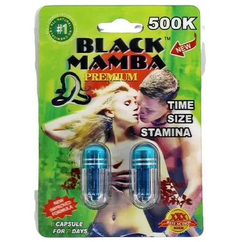 Black Mamba 500K (D) (24 Packs Per Box (Double Pill Per Pack))