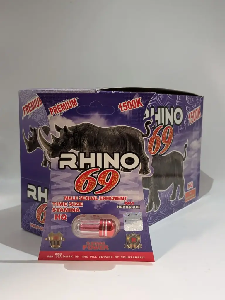 Rhino 69 1500K (S) (24 Packs Per Box (Single Pill Per Pack))