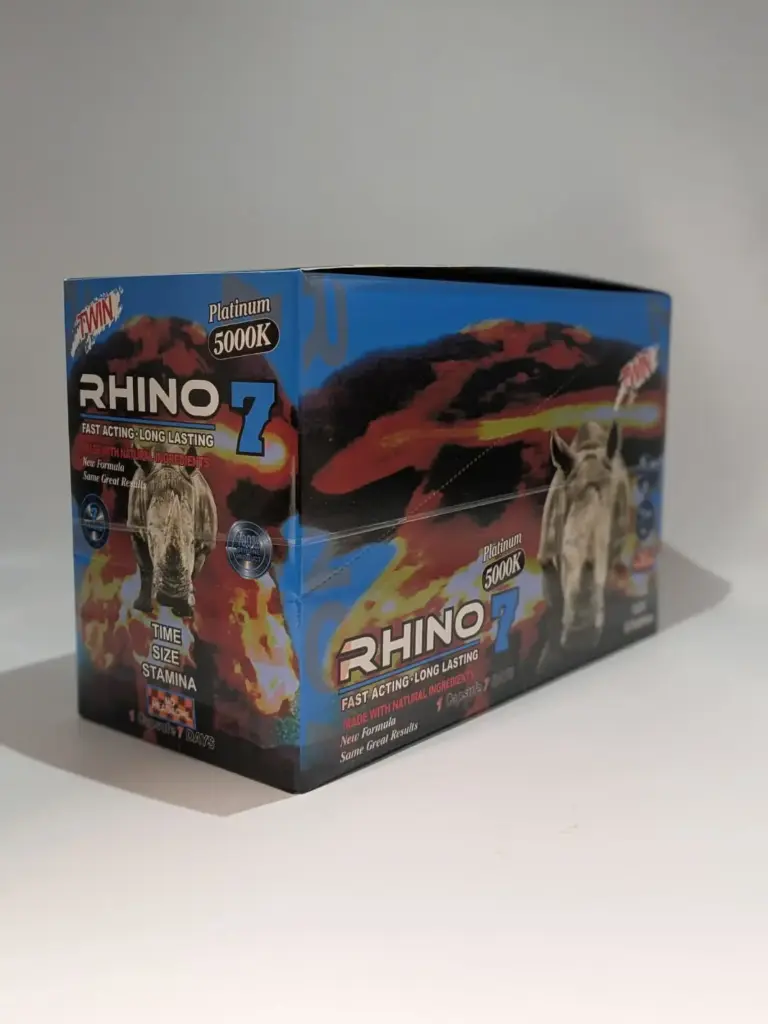 Rhino 7 5000K (D) (24 Packs Per Box (Double Pill Per Pack))
