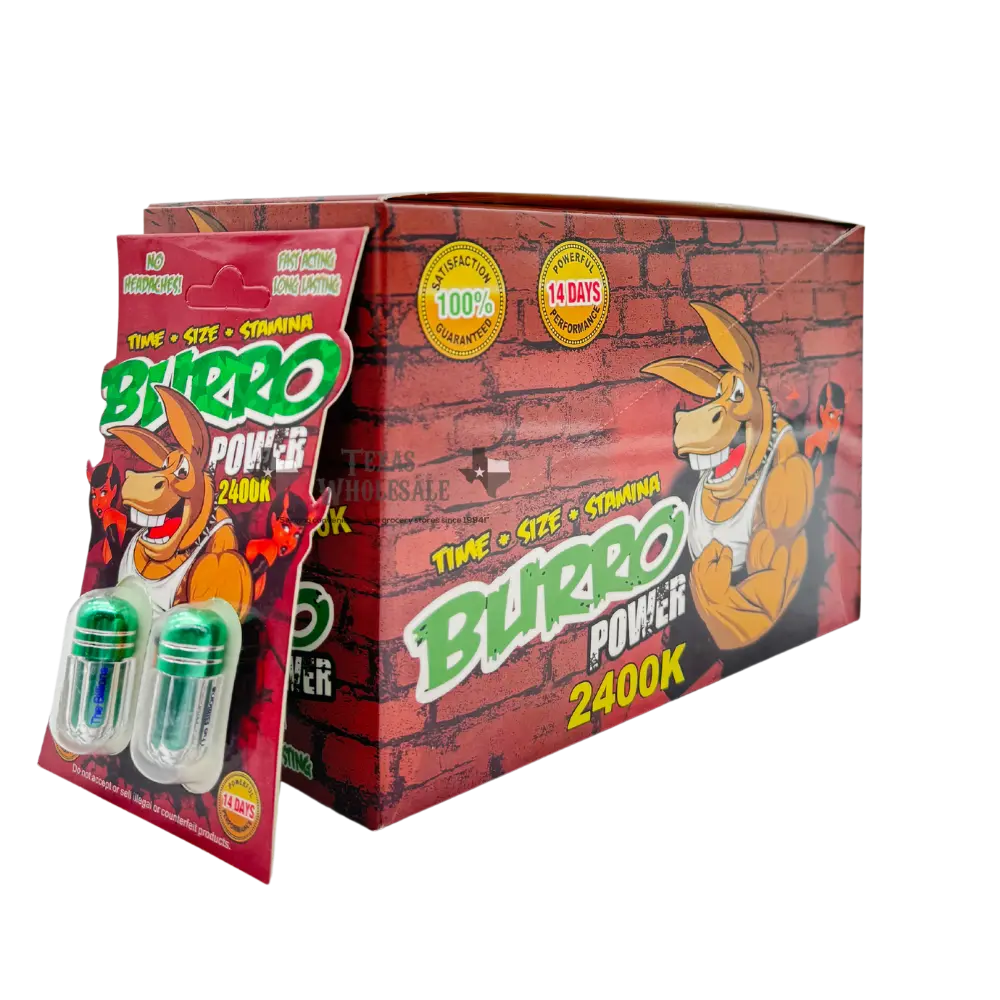Burro Power 2400K (D) (24 Packs Per Box (Double Pill Per Pack))