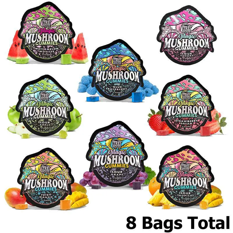Trehouse Mush Assor (Trehouse Mushroom Gummies 15Pk 10Ct Assorted Flavors)