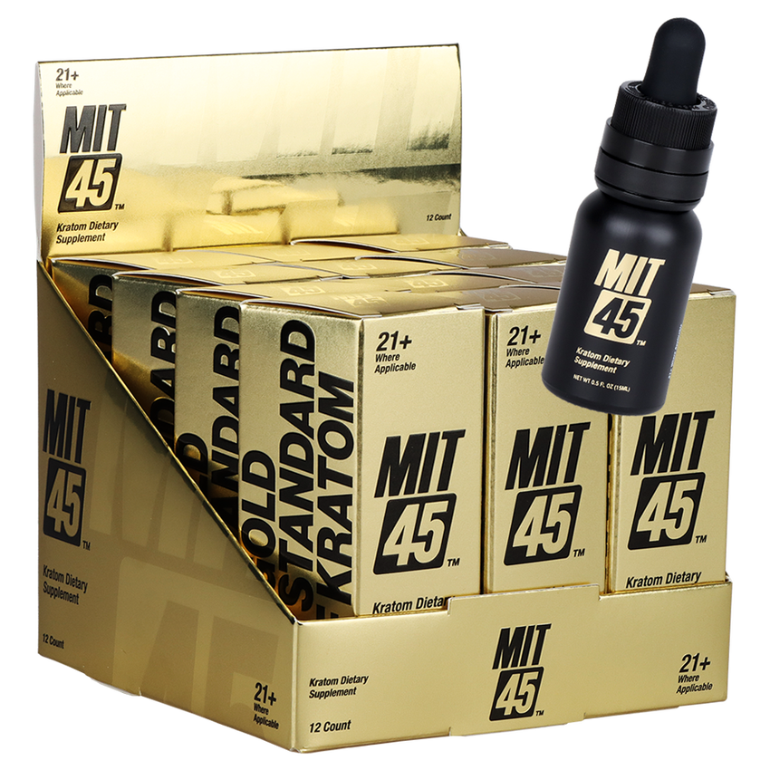 Mit45 Liq G12Ct+7Oh ( Kratom Mit45 15Ml 12Ctgold Shots With Hydroxy Display #857223)