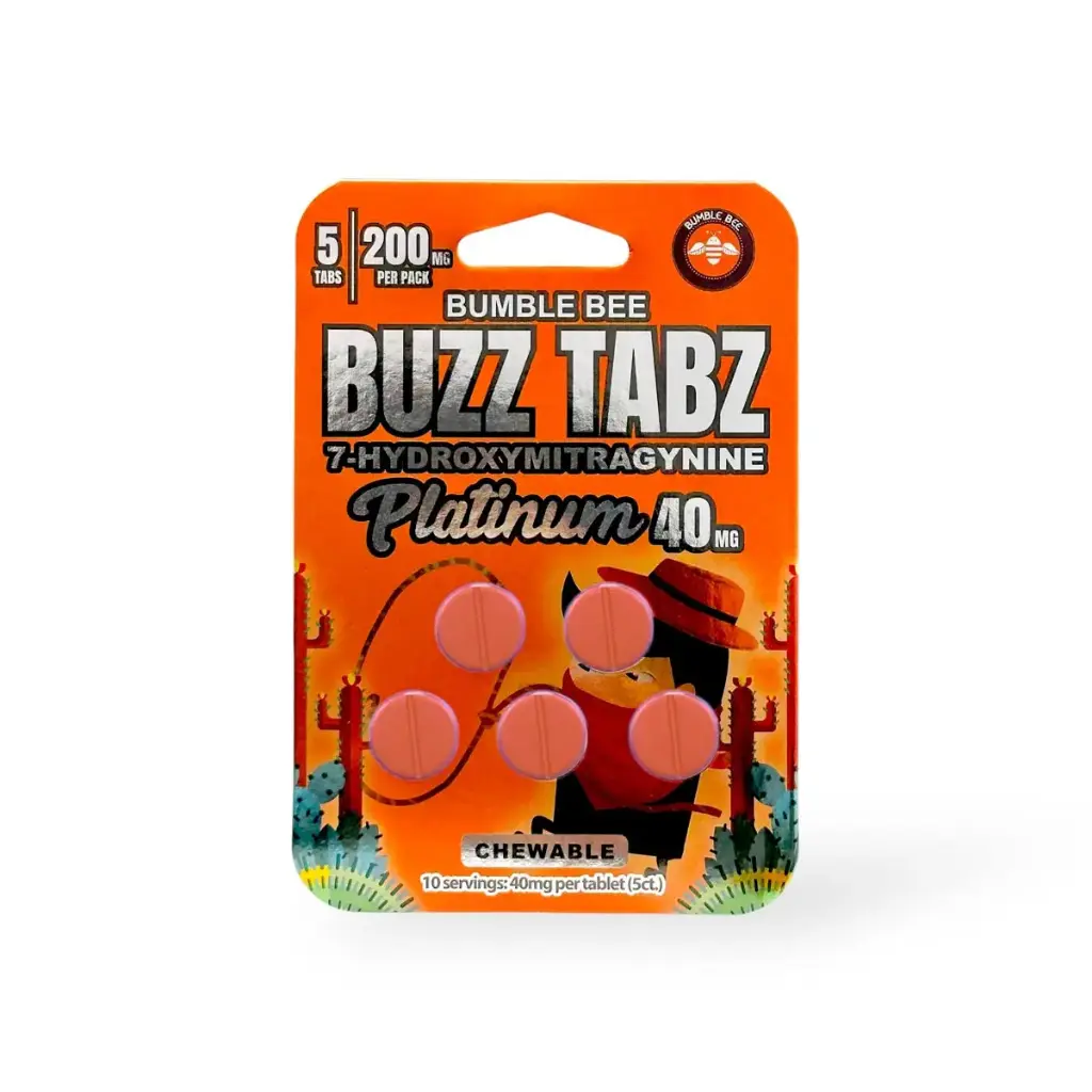 Bb-Buz405Ct (Platinum Bumble Bee Buzz Tabz 7-Oh 40Mg 5Ct Blister Pk/6Pk Per Display)