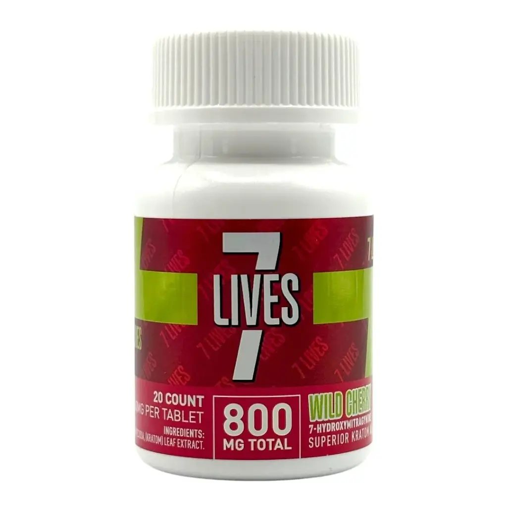 7 Lives 4 Count Wild Cherry (7 Lives 4 Count 3200 Mg Total,800 Mg Per Bottel Wild...