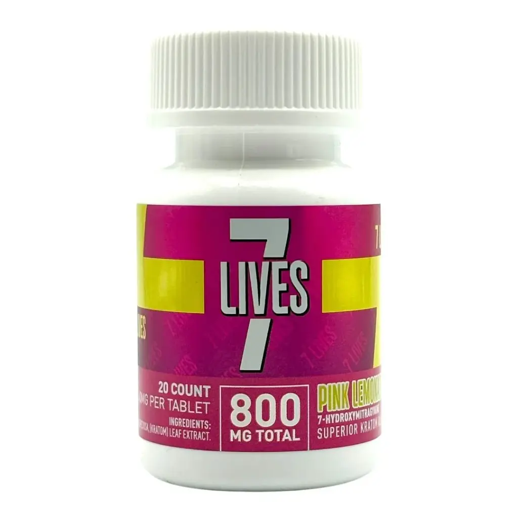 7 Lives 4 Ct Box Pink Lemonade (7 Lives 4 Count Box 3200 Mg Total,800 Mg Per Bott...