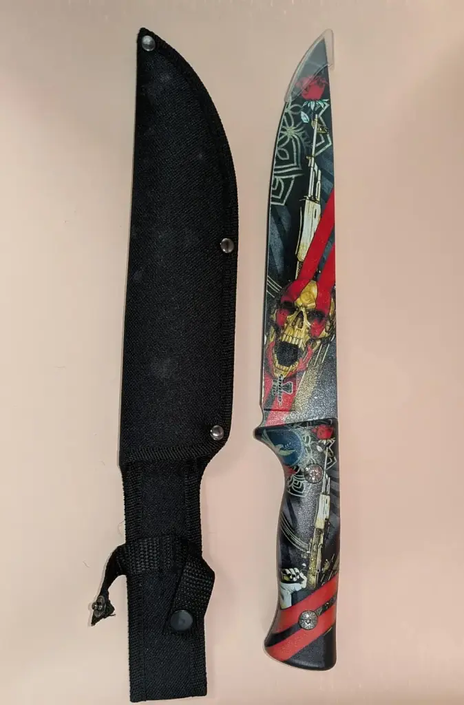Se-1865-3 (Snake Eye Full Tang Fix Blade Hunting Knife W/ Sheath)