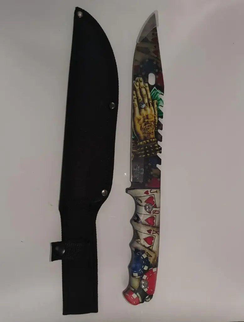 Se-1866-1 (Snake Eye Full Tang Fix Blade Hunting Knife With Sheath)