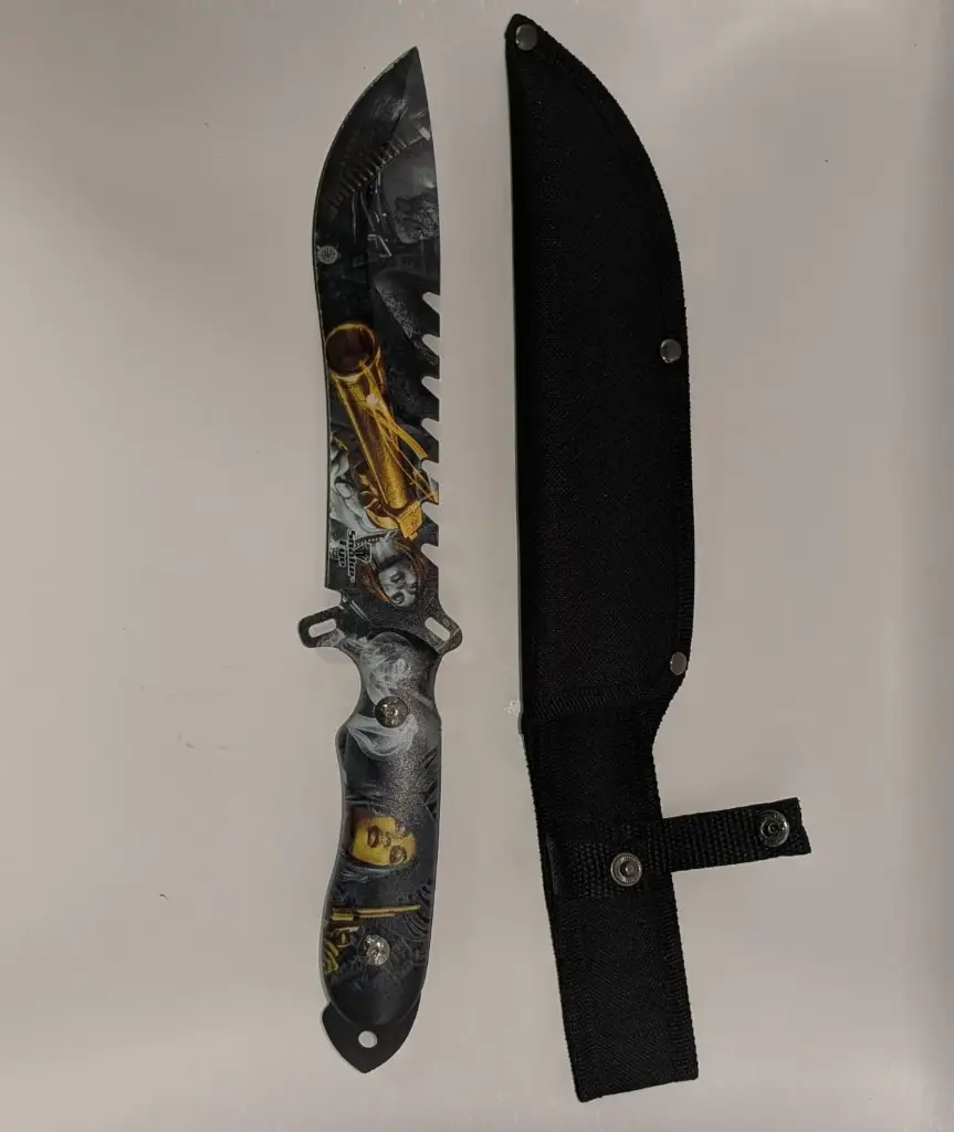 Se-1869-1 (Snake Eye Full Tang Fix Blade Hunting Knife With Sheath)