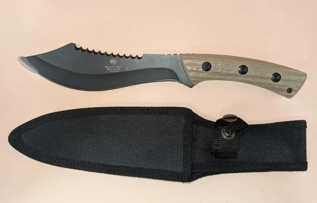 Hk-037Tn (Wild Turkey Outdoor Tactical Heavy Duty Fix Blade Knife 12")