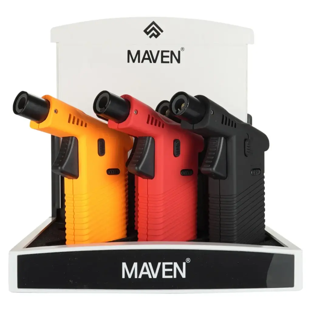 99-D602Bro (Maven Cannon Black/Red/Sky Blue  6Ct Display)