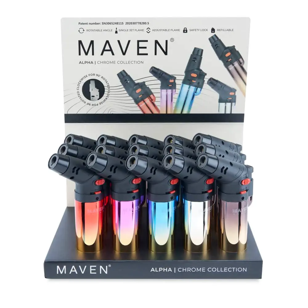 Torch-1169C Bx (Maven Alpha  Chrome 15 Count Display)