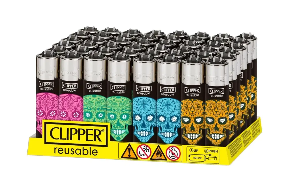 Cl Mexican Skull (Clipper Lighter 48Ct Mexican Skull# 42066)