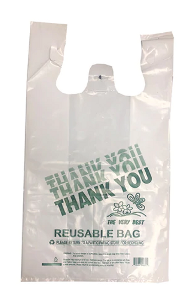 1/8 Reusable Bag 300Ct Medium (Reusable Bag 300Ct White 10X5X19)