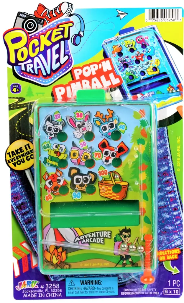 #3258 Pop N Pinball (Pocket Travel Pop N' Pinball 1Ct)