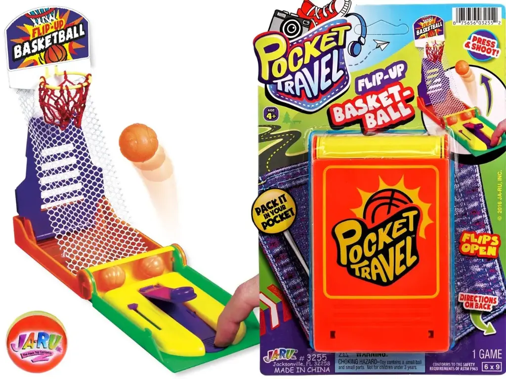 #3255 Flip-Up Basketball (Pocket Travel Flip-Up Basketball 1Ct)