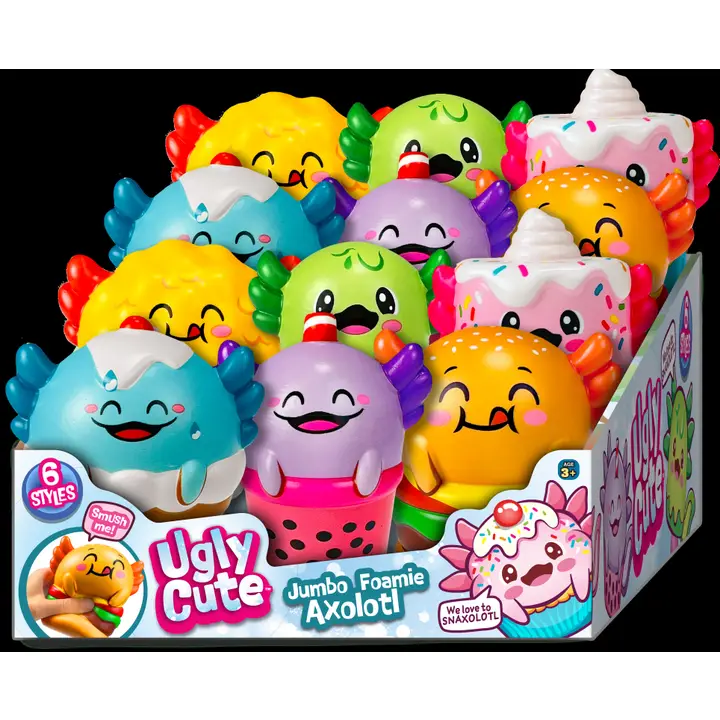 #4740 Uc Jumbo Foamie (Ugly Cute Jumbo Foamie Axolotl 12Ct Display)