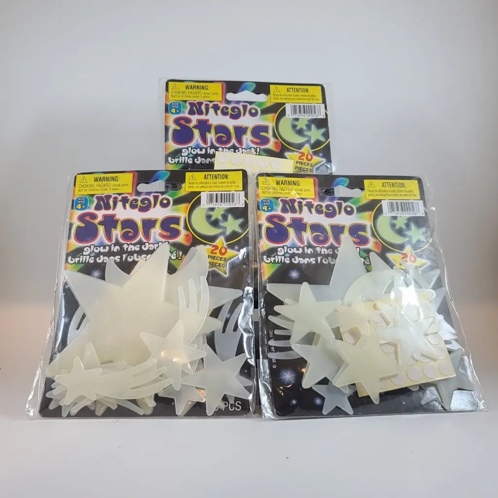 #58 Niteglo Stickers (Niteglo Stickers Glow In The Dark 24Ct Display)
