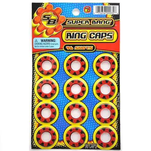 #935 Ring Caps (Super Bang Ring Caps (96 Shots) 1Ct)
