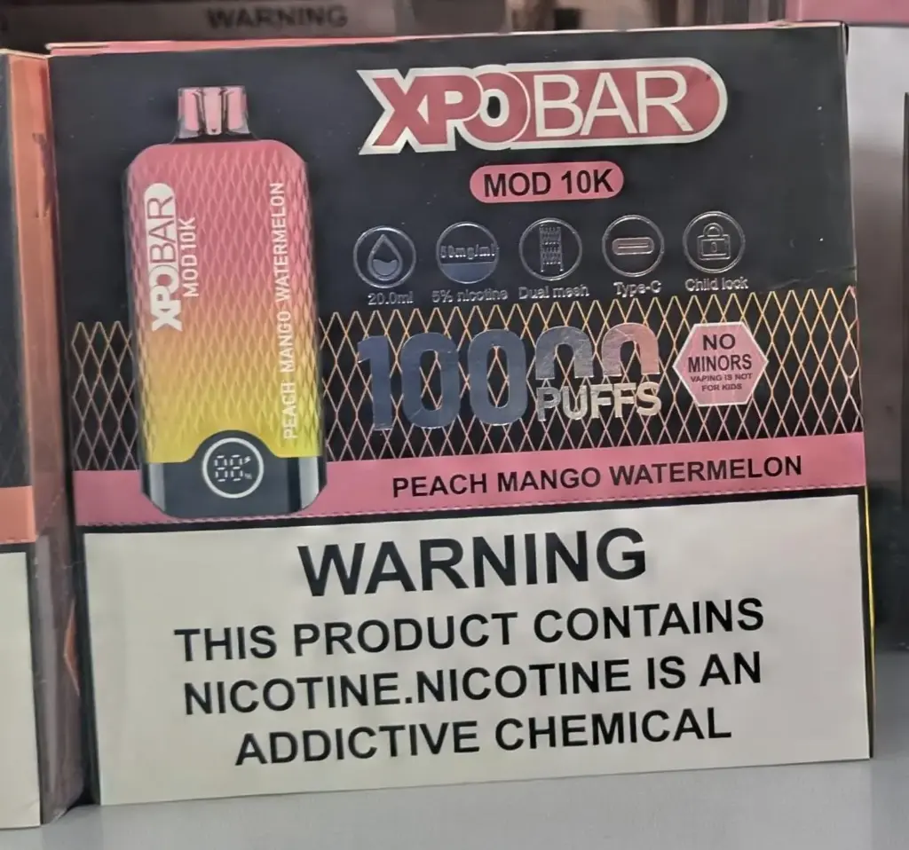 Xpo Bar Peach Mango Water 10K (Peach Mango Watermelon 20Ml 10K Vape)