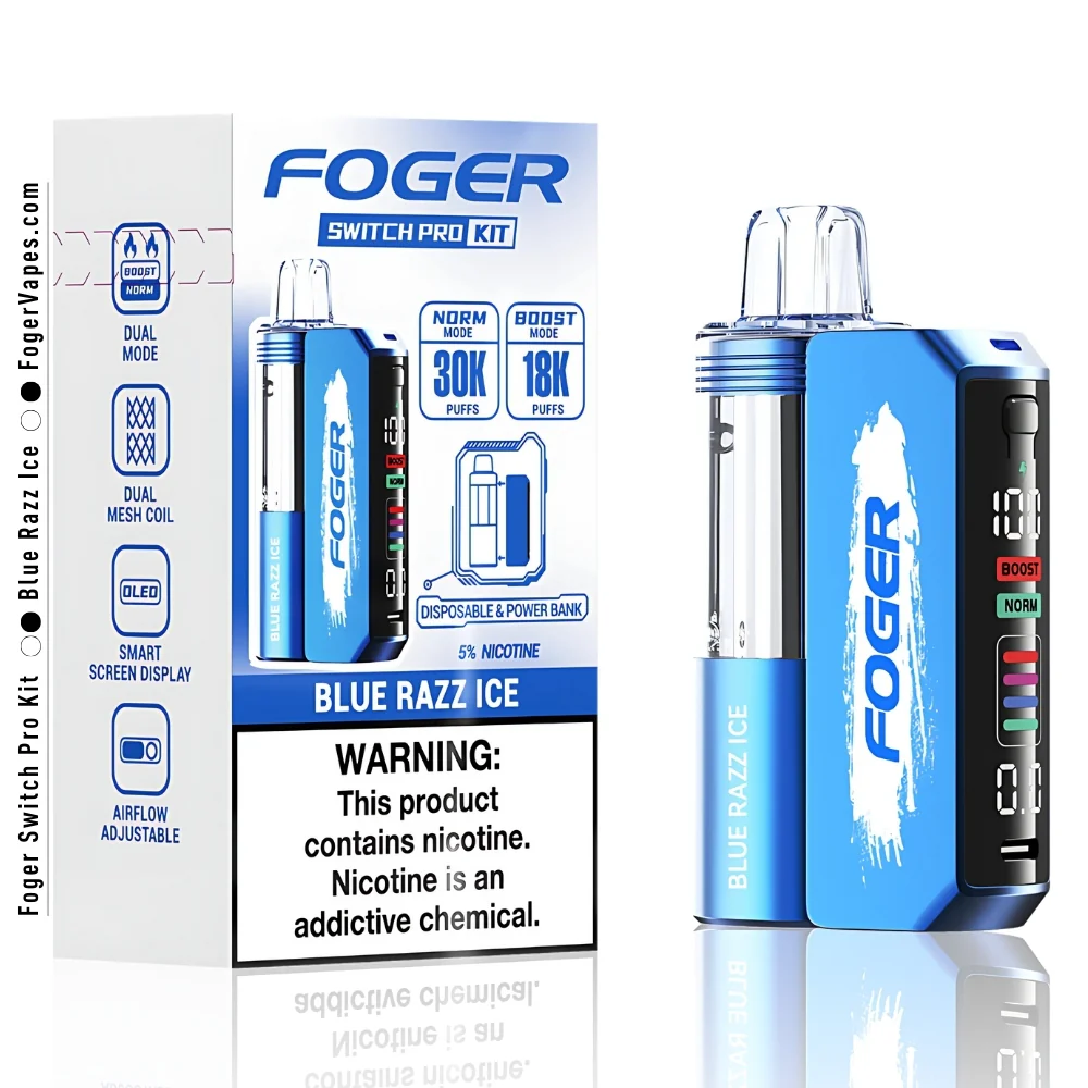 Fogger 30K Kit Blue Razz Ice 