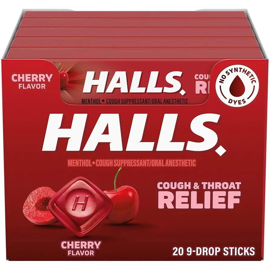 1000 HALLS USA CHERRY 20CT/BOX