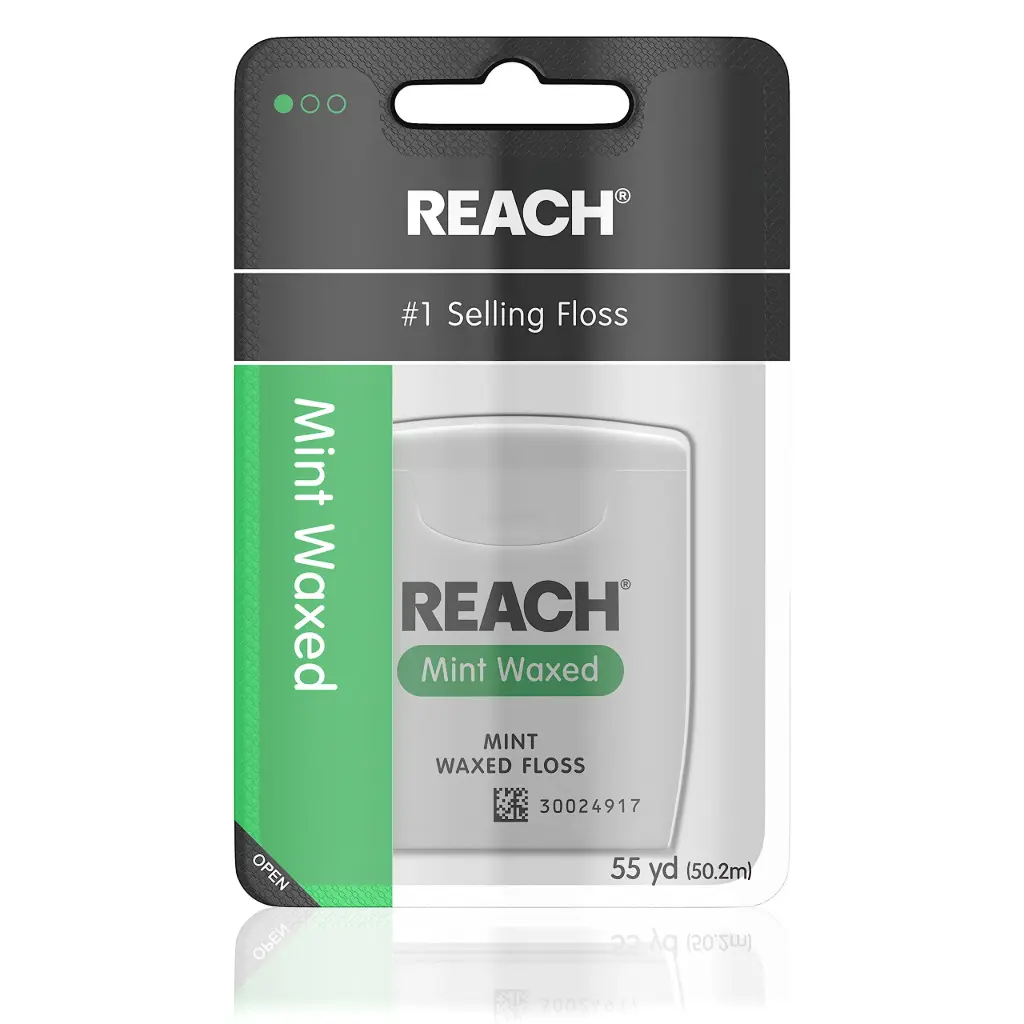 3861 DENTAL FOLSS REACH 55YDS WAX MINT 