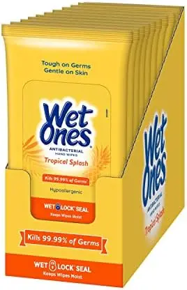 1968 WET ONES 20'S TROPICAL CITRUS ANTIBACT.WIPWS 10PK/CS