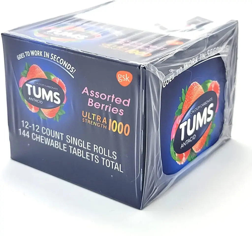 4560 TUMS 12'S ULTRA STRENGTH BERRIES 12ROLLS/BOX